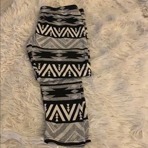 Hi rise printed legging